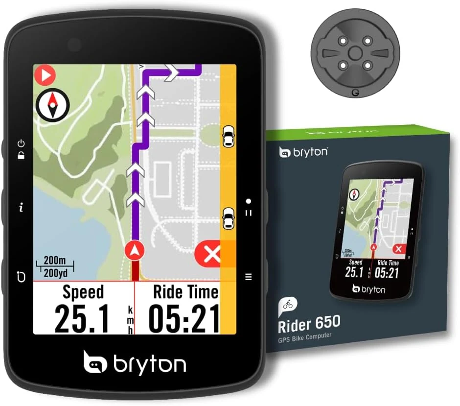 Bryton Rider 650 2.8 Inch Color LCD Touchscreen GPS Bike/Cycling Computer
