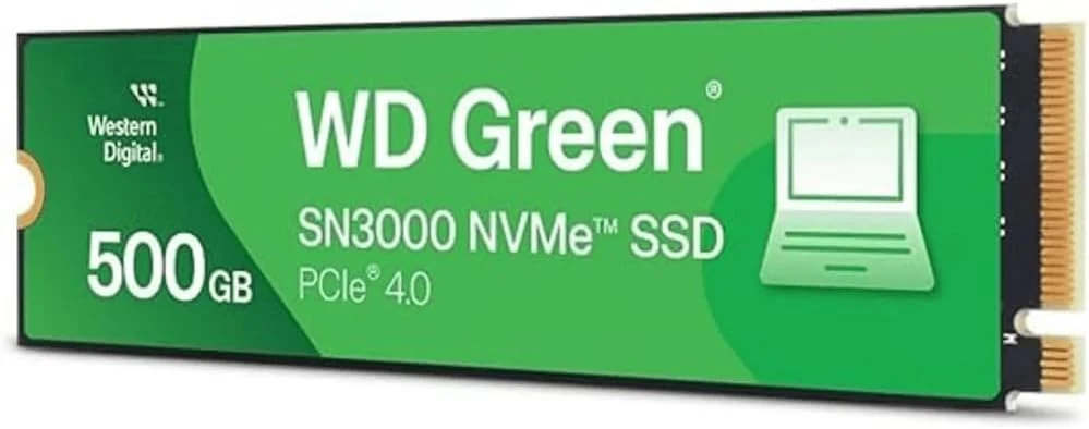 Western Digital 500GB WD Green SN3000 NVMe Internal SSD (WDS500G4G0E)