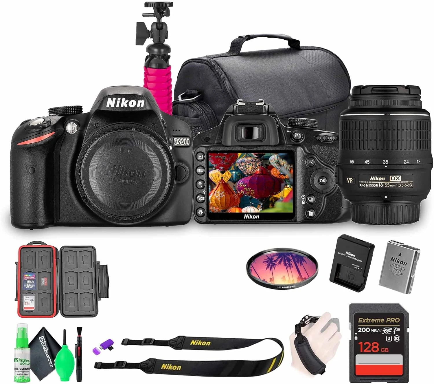 Nikon D3200 24.2MP DSLR Camera Kit with 18-55mm VR Zoom Lens