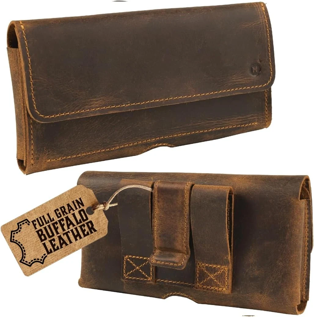 Moonster Leather Phone Holster – Genuine Full-Grain Leather for iPhone review