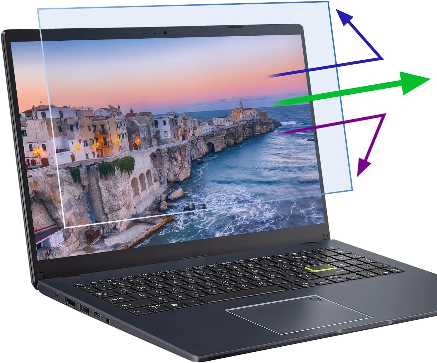 2 Pcs 14 Inch (1920x1200P) Laptop Blue Light Screen Protector, Reduce Eye Strain Anti Glare Blue Light Blocking Screen Protector for 14’’ with 16:10 Resolution