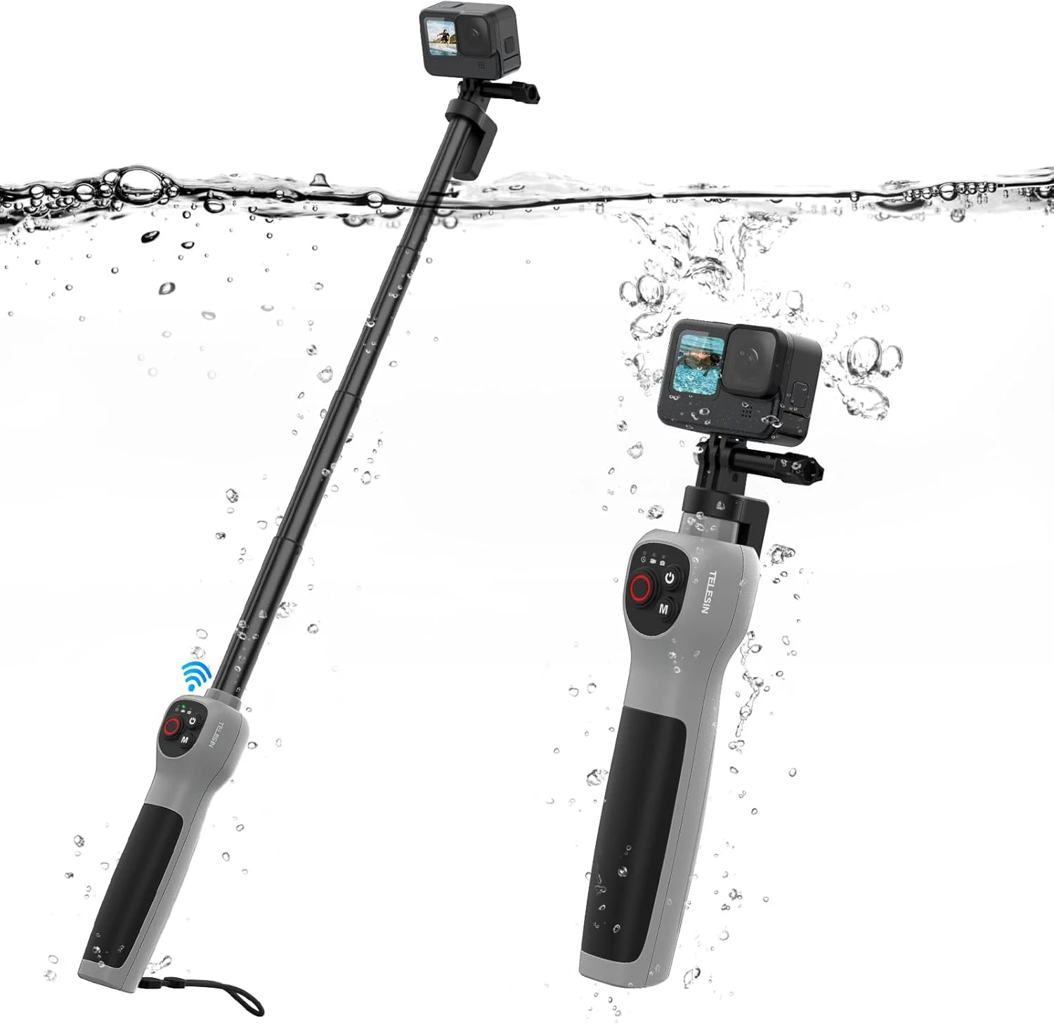 TELESIN Underwater Bluetooth Selfie Stick for GoPro Hero 13 12 11 review