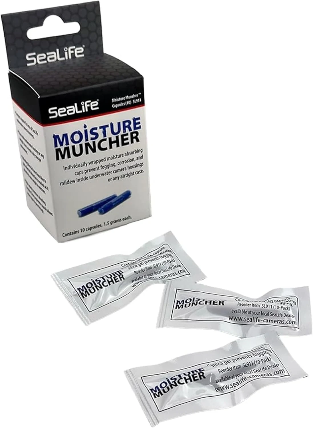 SeaLife Moisture Muncher Capsules for SportDiver Underwater Housing for Smartphones (Blue)