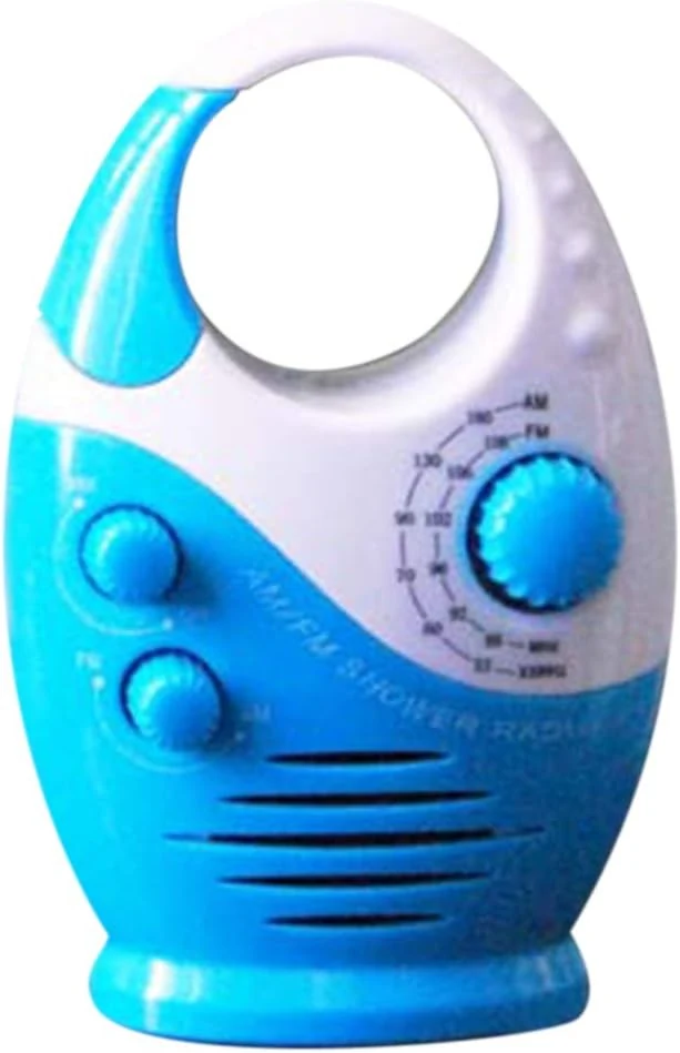 HONUTIGE Waterproof Shower Radio (Splash Proof AM/FM) with Top Handle