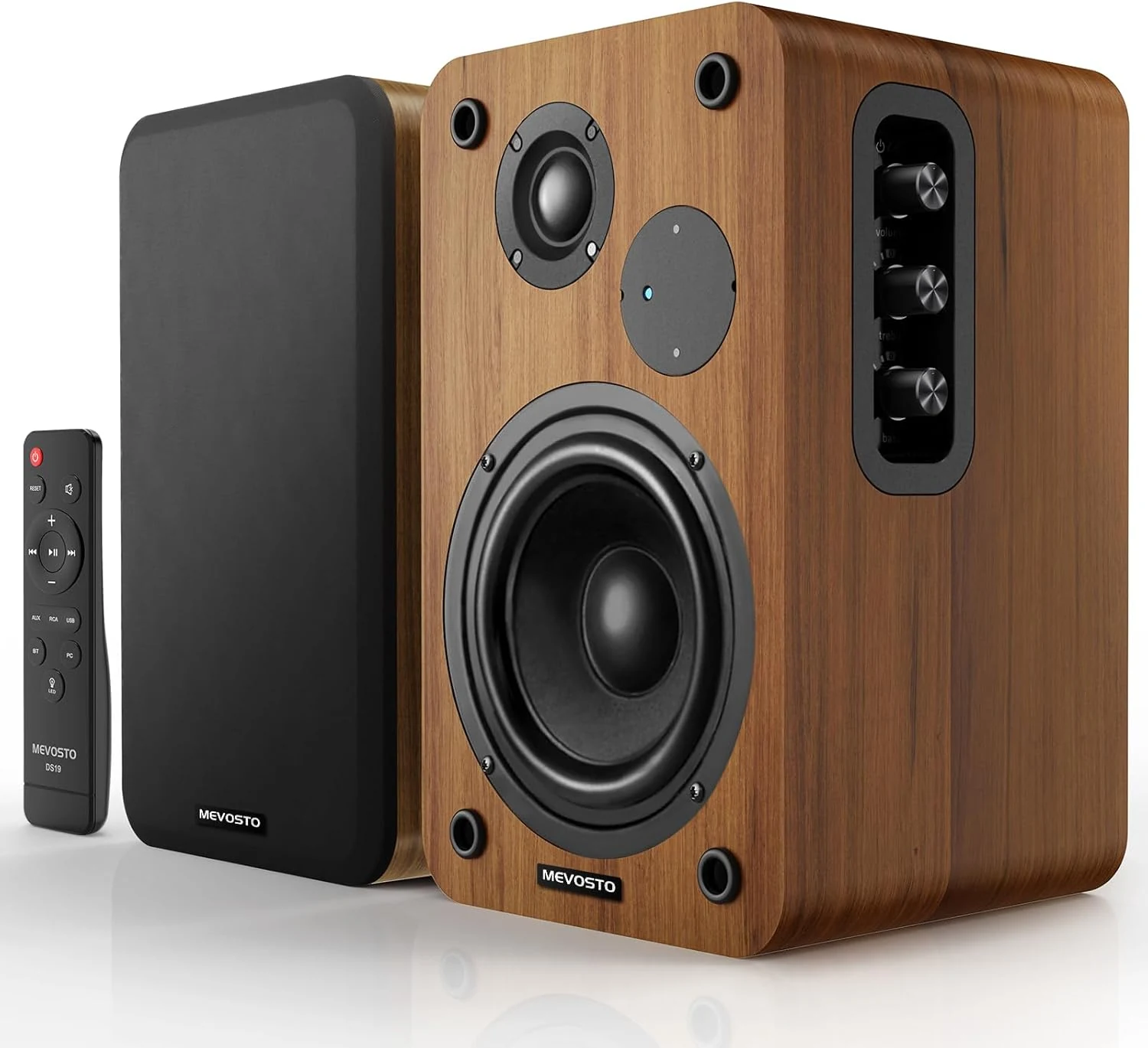 MEVOSTO DS19 Active Bookshelf Speakers (36W RMS, BT 5.4, 5-inch woofer)