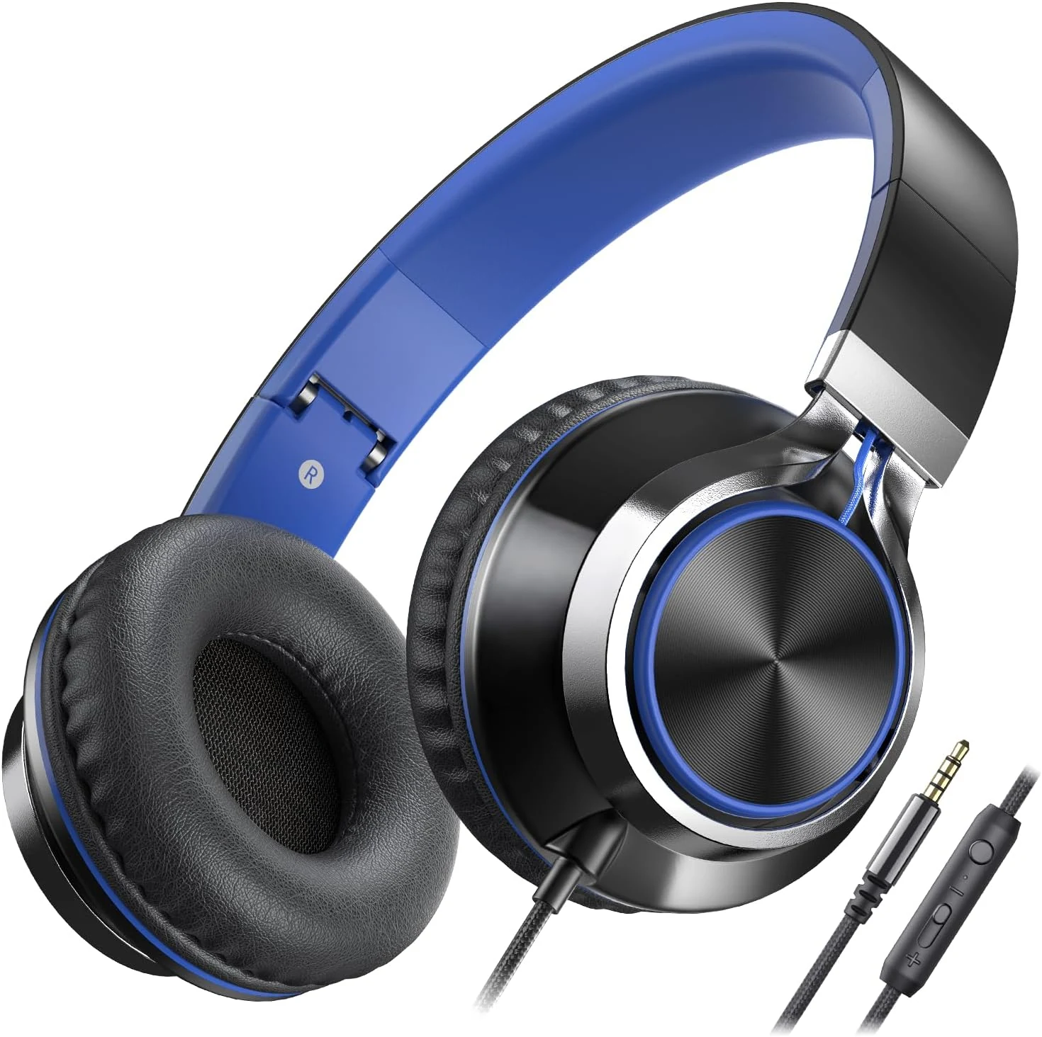 AILIHEN C8 Kids Wired Headphones with Microphone for School, On-Ear Headsets with Volume Control, 3.5mm Jack