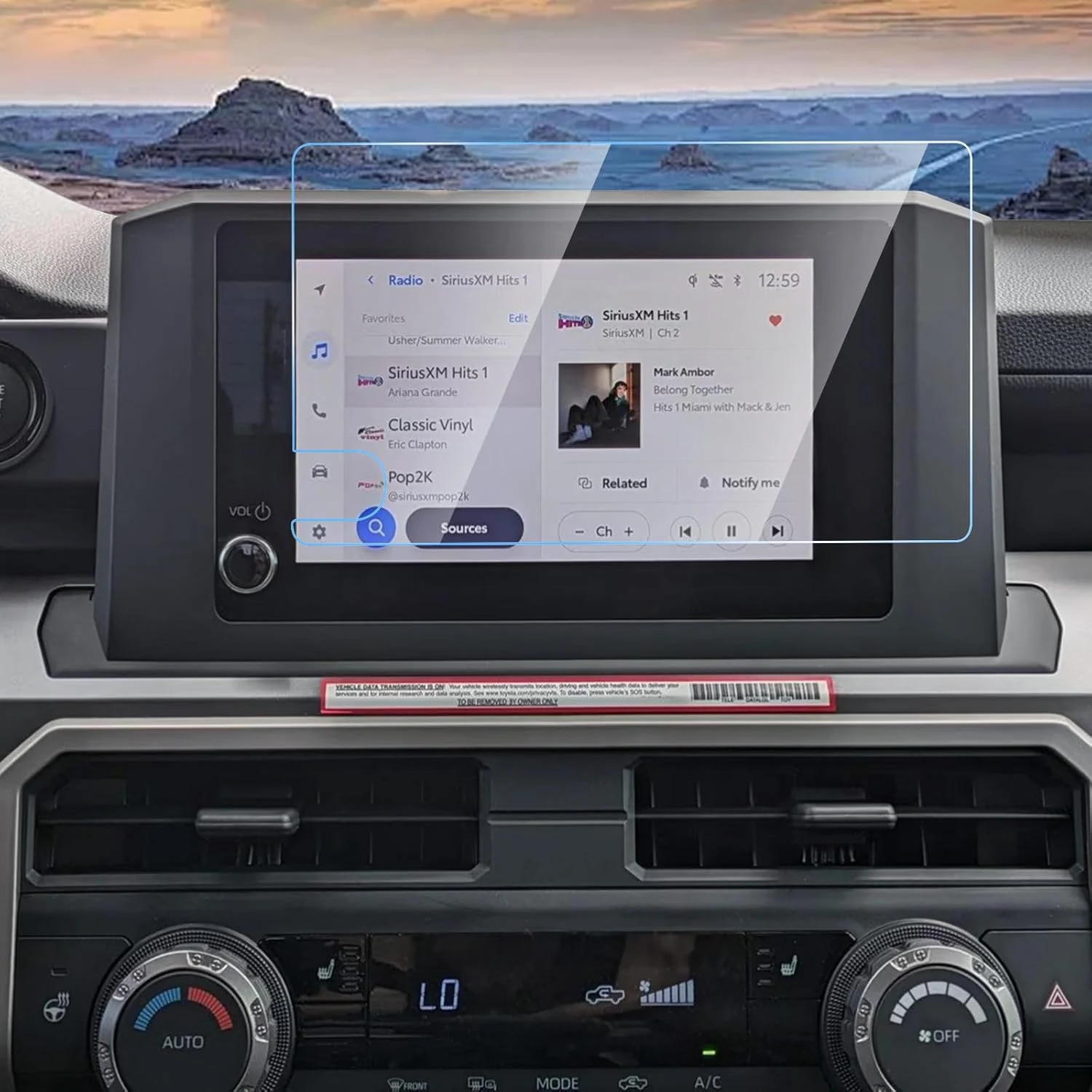Screen Protector Compatible with 2024 2025 2026 Toyota Tacoma SR /SR5/TRD PreRunner, 2025-2026 Toyota 4Runner 8 inch HD Tempered Glass Navigation Touch Screen Film