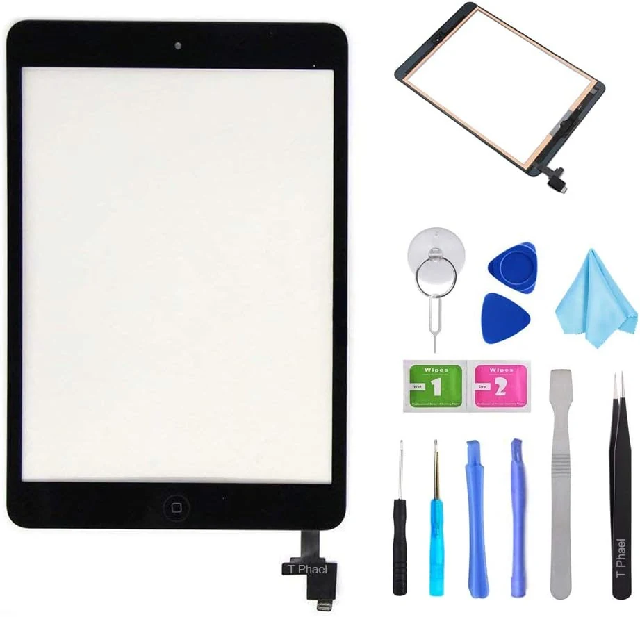 Black Digitizer Repair Kit for iPad mini 1&2 A1432 A1489