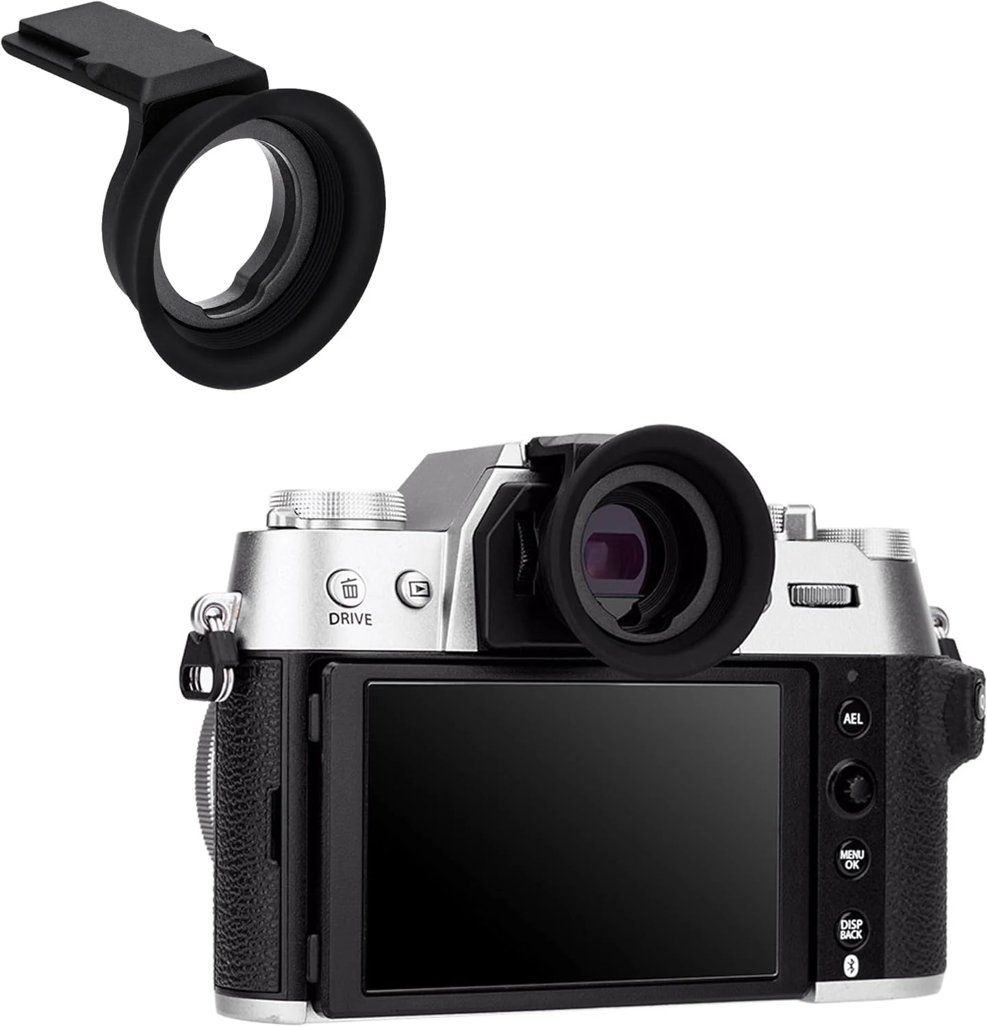 X-T50 Eye Cup Eyecup Eyepiece, Extended Long Soft Rubber Eyecup viewfinder cover for Fuji Fujifilm X-T50 XT50