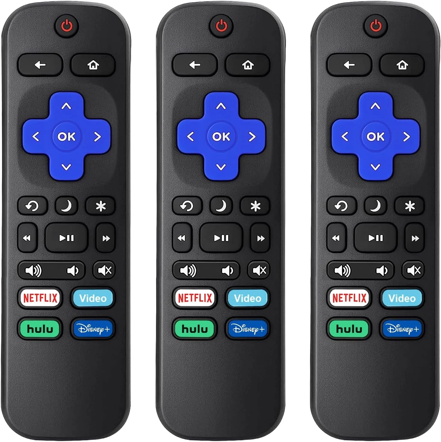 (3 Pack) Replacement Remote for Roku-TV-Remote,Compatible for All Onn-Hisense-TCL-Westinghouse-Sharp-Philips-Element Roku