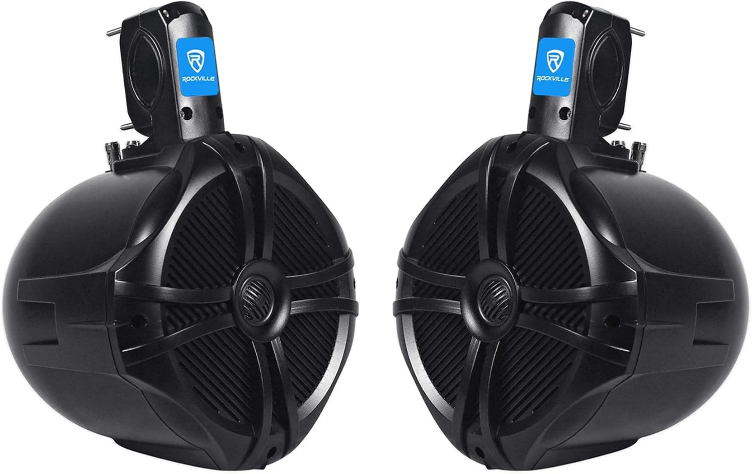 Rockville RWB80B Pair 8" 2-Way Marine Wakeboard Tower Speakers, 600W