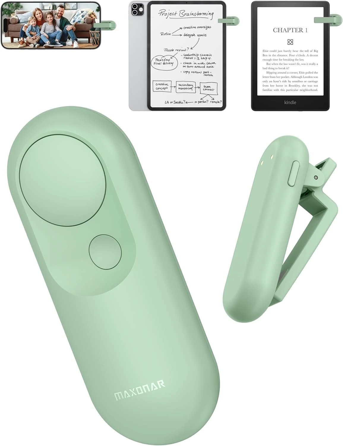 Maxonar Magsnap Remote Page Turner for Kindle Paperwhite/Oasis & Kobo
