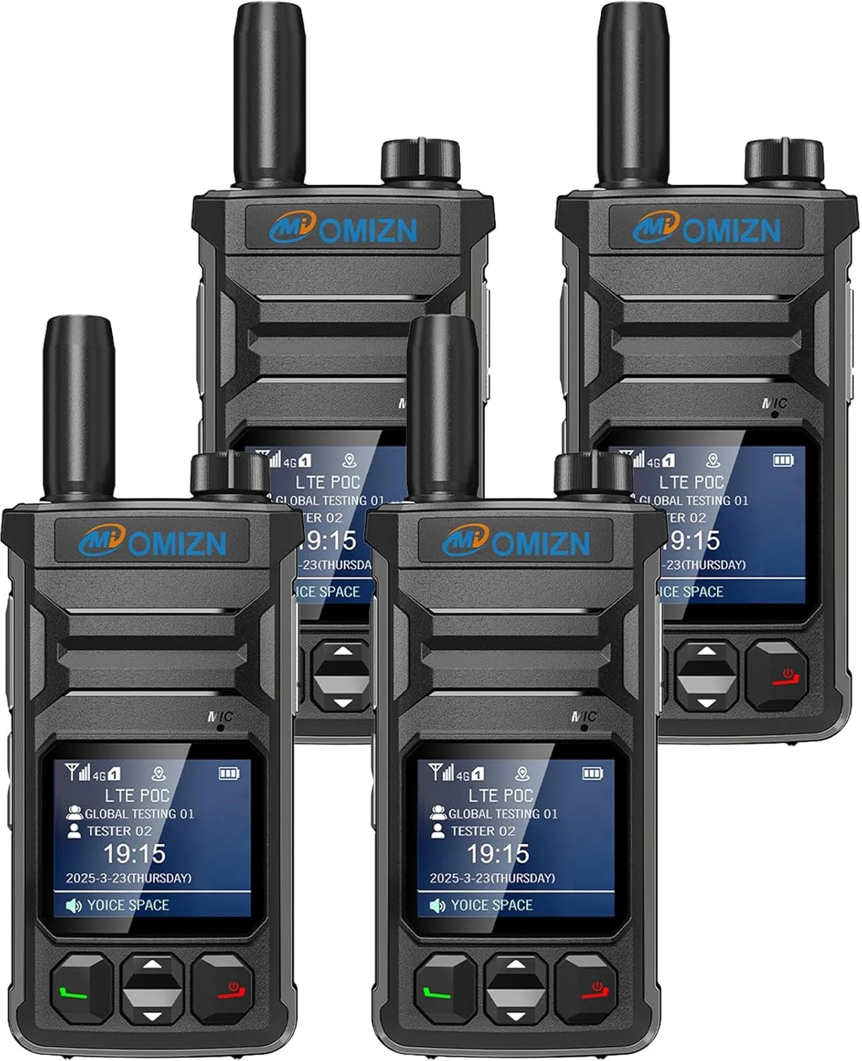 T6 Ultra-Slim Global Walkie Talkie Unlimited Range Over 4G LTE, AES-256 Encrypted PoC Two Way Radio for Security, Family, Outdoor, Business