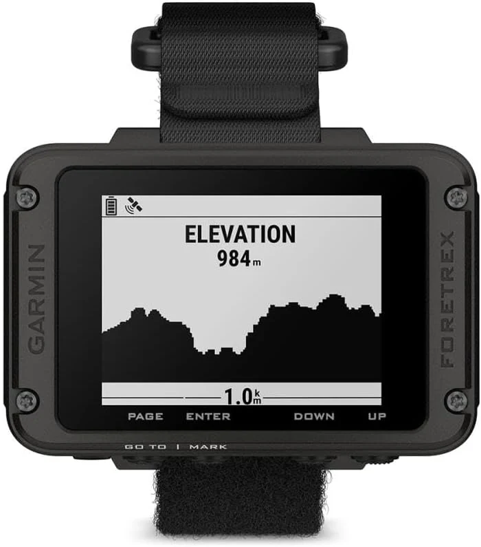 Garmin Foretrex 801, Wrist-Mounted GPS Navigation with Strap, Upgraded Multi-Band GNSS, Longer Battery Life