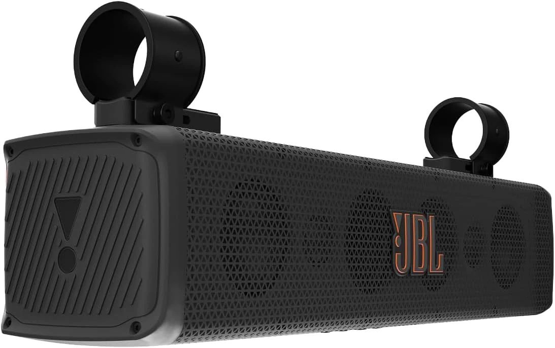 JBL RallyBar S - 21" Bluetooth Universal Outdoor Vehicle Soundbar with Built-in 150w RMS Amplifier, IP66 Water & Dust Resistant (Black)